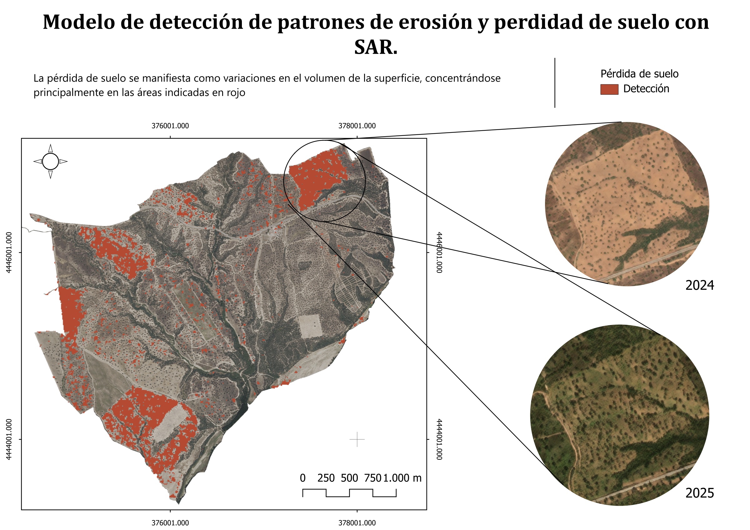 Erosion risk pattern map · La Ronca