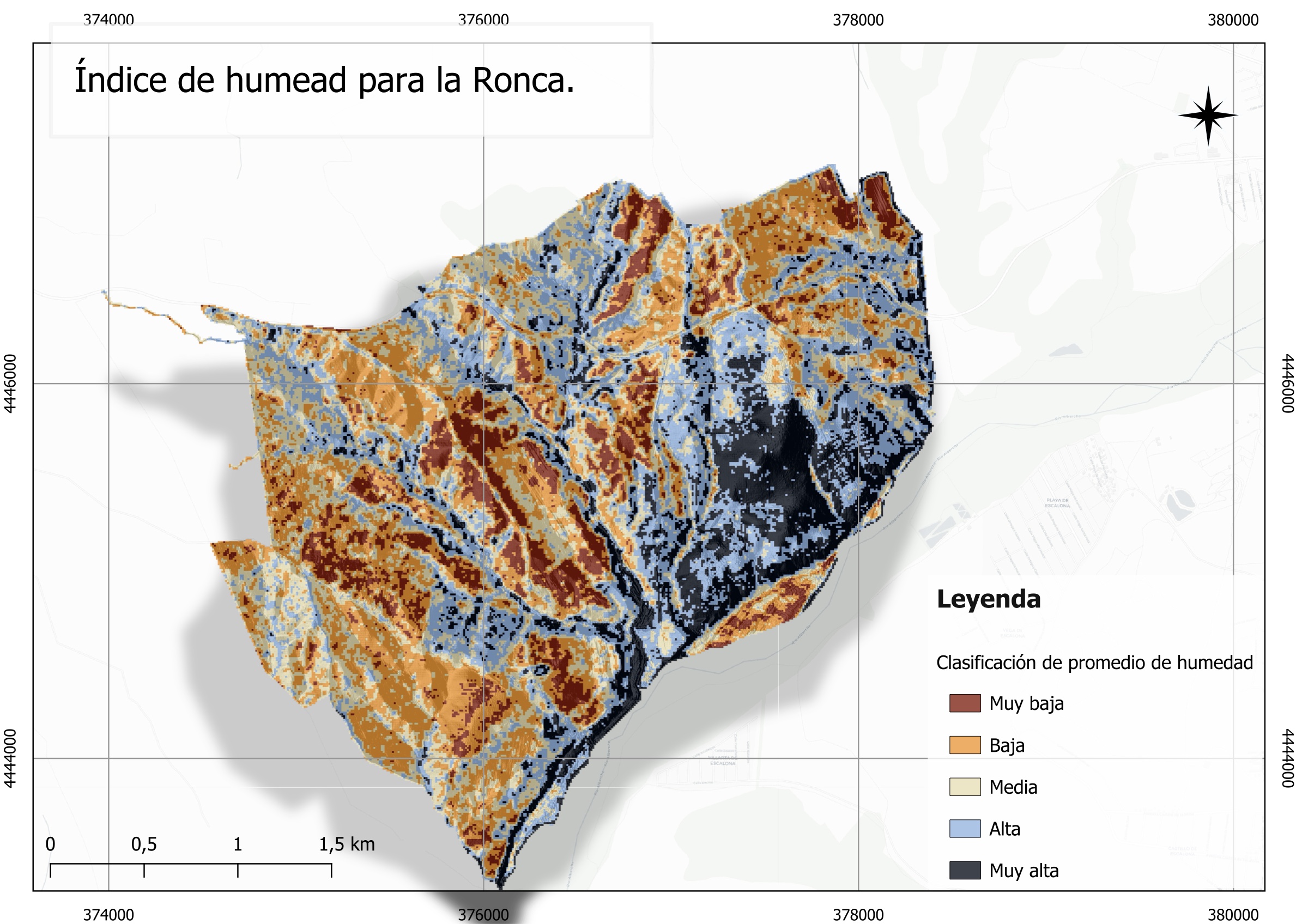 Soil moisture map · La Ronca