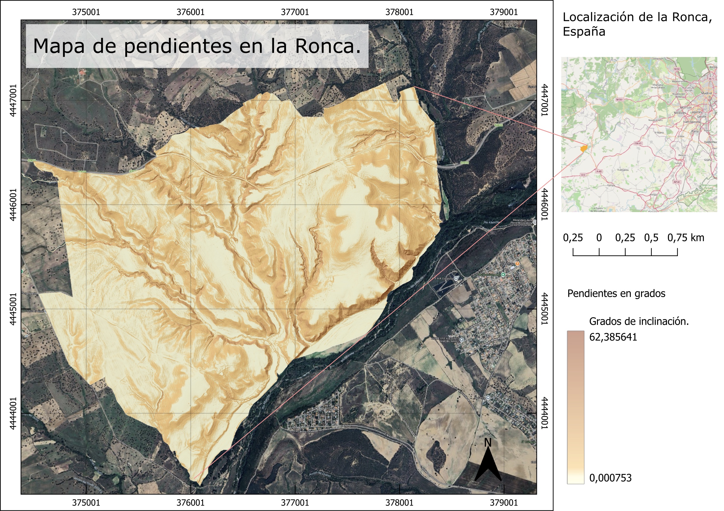 Slope map · La Ronca