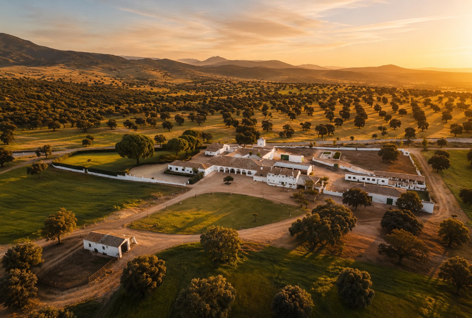La Ronca · dawn over the estate house